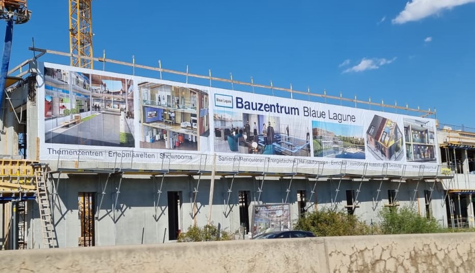 Blaue Lagune Meshbanner