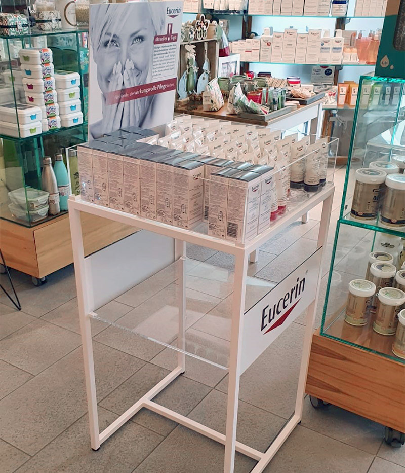 Eucerin Verkaufsschütte