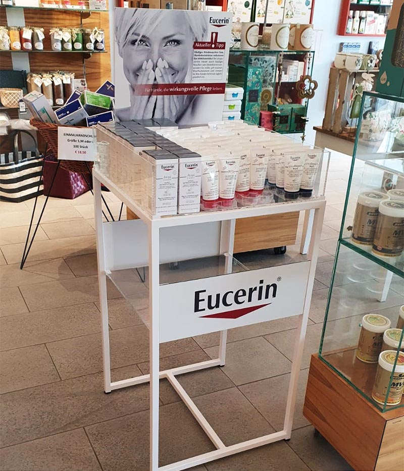 Eucerin Verkaufsschütte