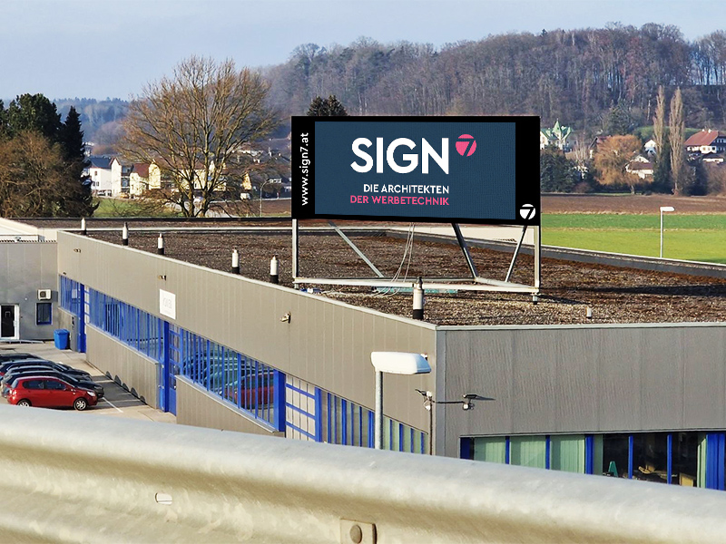 LED-Wall mit Rahmen