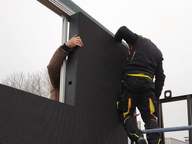LED-Wall Aufbau