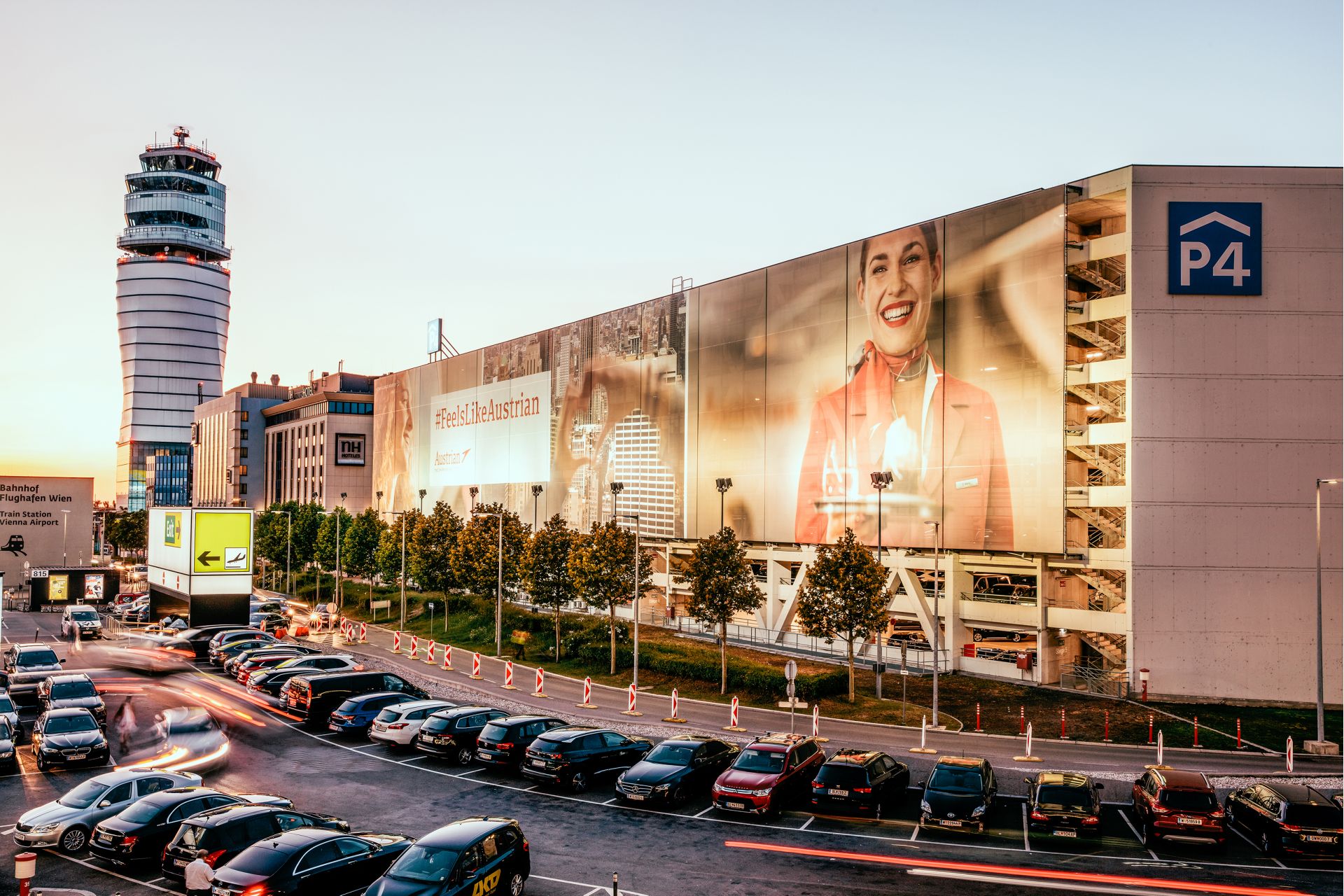 Flughafen Wien Werbebanner