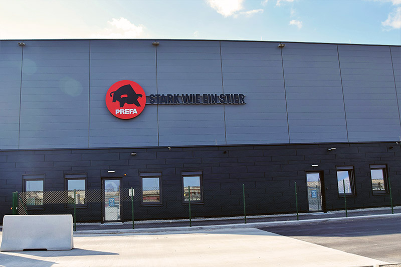 Prefa LED-Schild