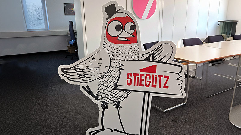Stieglitz Aufsteller